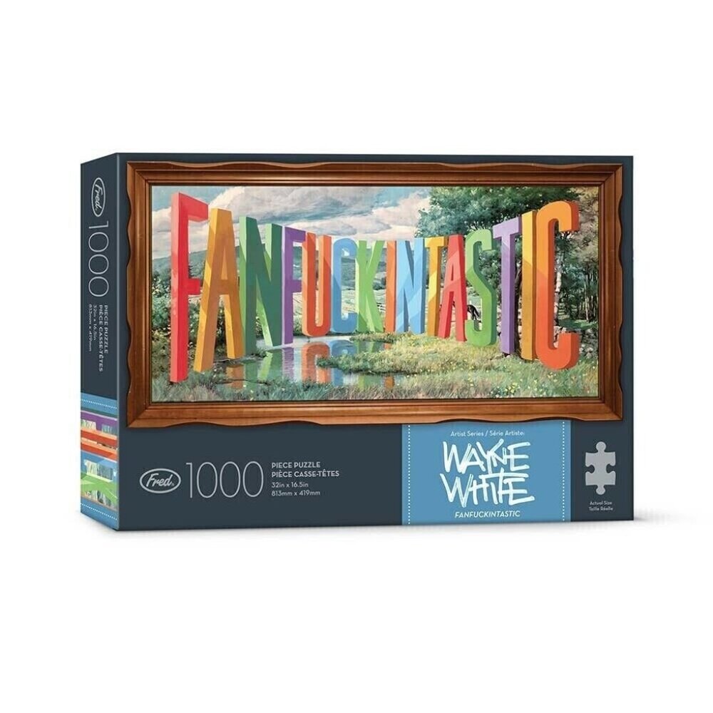Fanfuckingtastic Colorful Framed Jigsaw Puzzle 1000 Piece Wake White Artist Seri